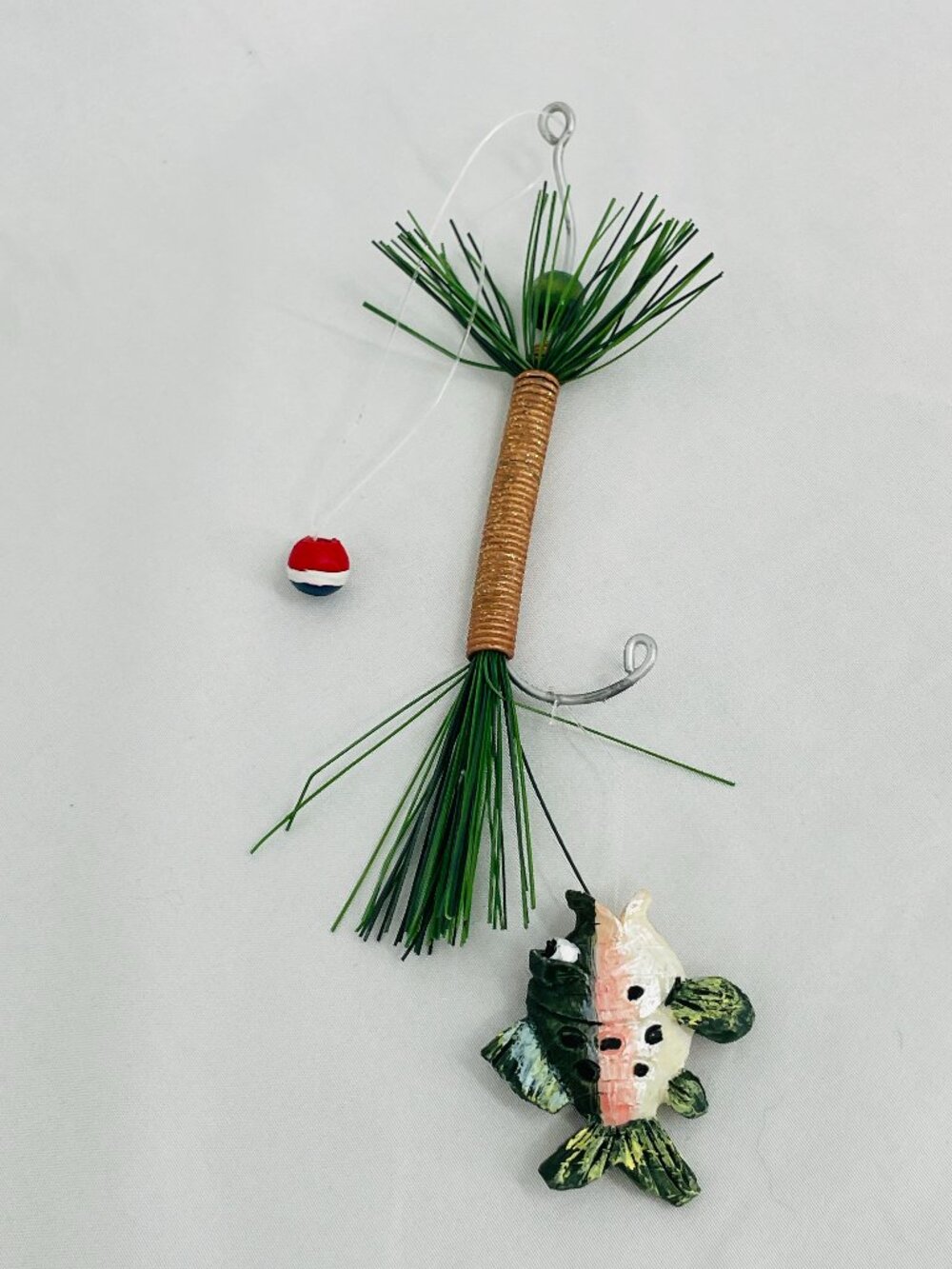 Fisherman's Favorite Vintage Christmas Ornament